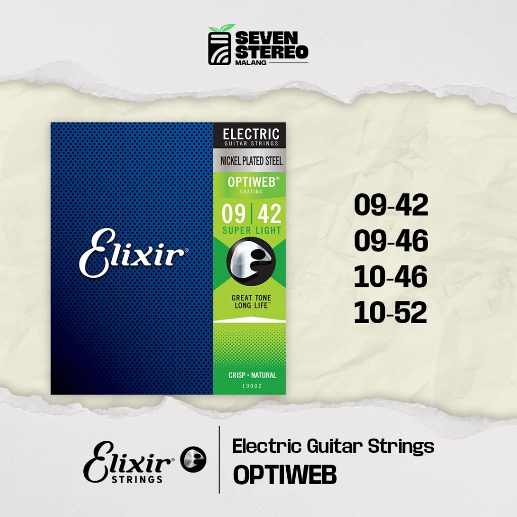 Jual Elixir Optiweb Electric Guitar Strings – Senar Gitar Elektrik ...