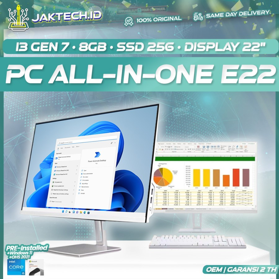 Jual PC AIO Core i5 RAM 16GB SSD 512GB Display 27inch | Komputer All in ...