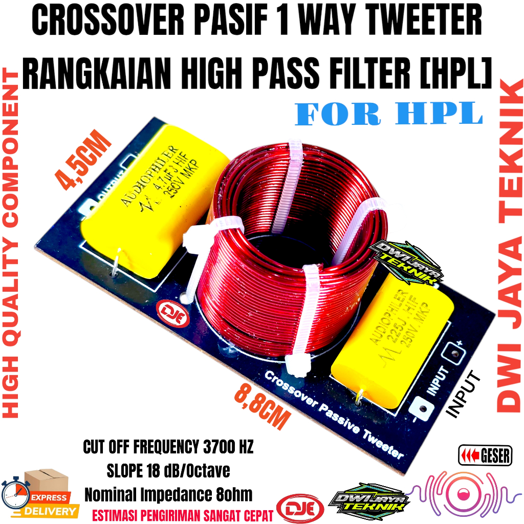 Jual Crossover Pasif Tweeter HPL Character Pedas Tweeter DJE.01 ...