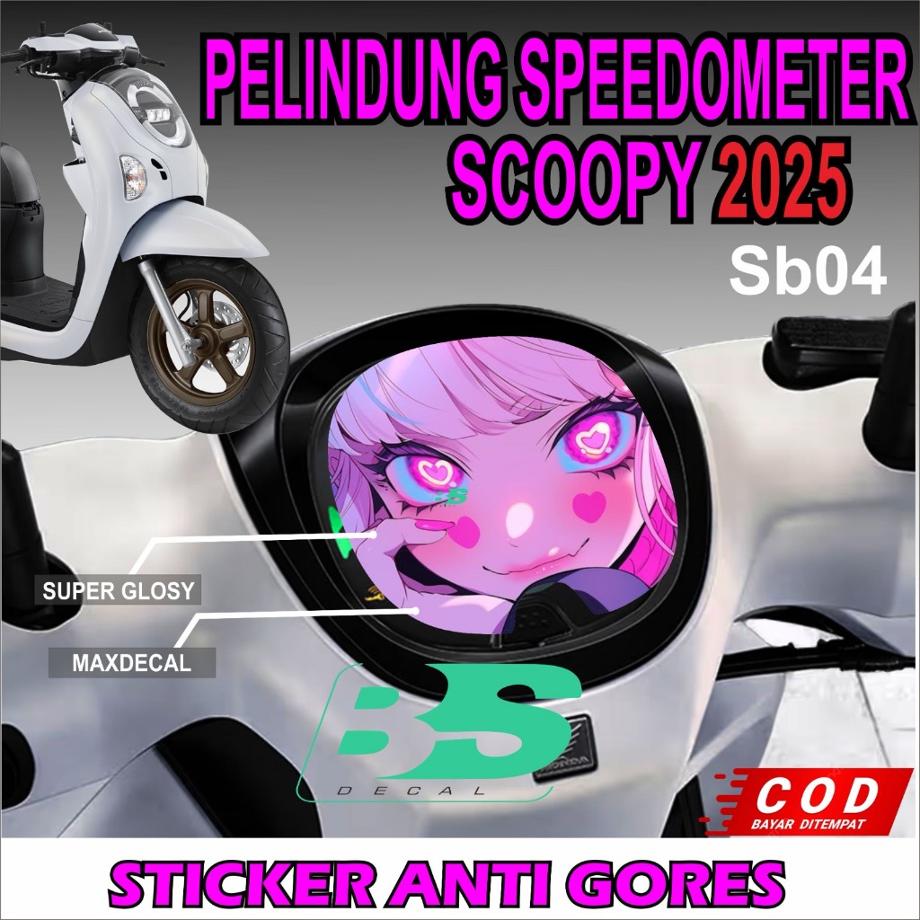 Jual STICKER PRINT TRANSPARAN PELINDUNG ANTI GORES SPEEDOMETER SCOOPY ...