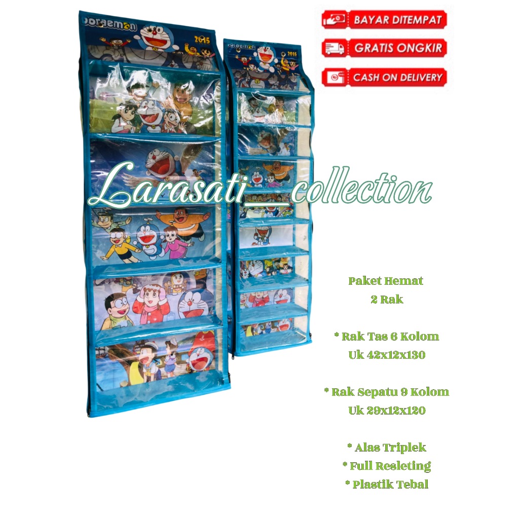 Jual (Alas Triplek) Rak Gantung Set 2in1 Rak Tas dan Rak Sepatu Gantung ...