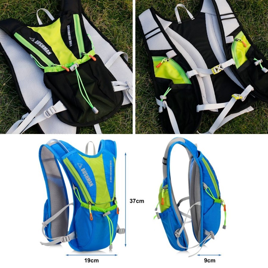 Jual Bushman Hydration Backpack Vest Hydropack tas rompi punggung 5L ...