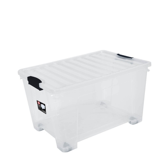 Jual Box Container Shinpo CB 60 Liter Roda Stack Orion Bening ...