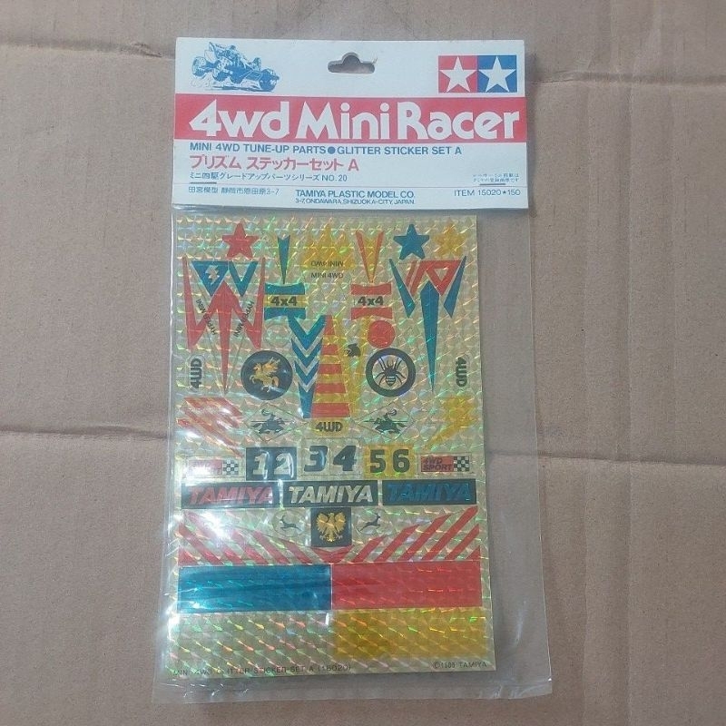 Jual mini 4wd tune up part glitter sticker set A original tamiya ...