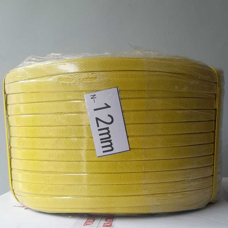 Jual Tali Strapping band strap plastik PP roll tebal packing kuning 15 ...