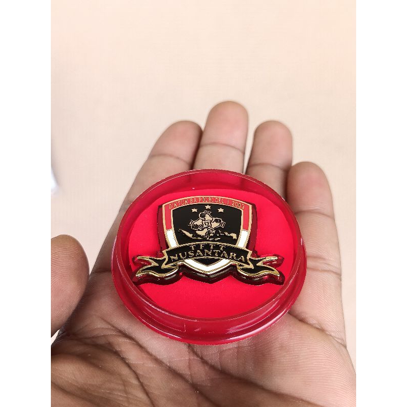 Jual jual pin pdh polri angkatan TFTT NUSANTARA PREMIUM logam kuningan ...