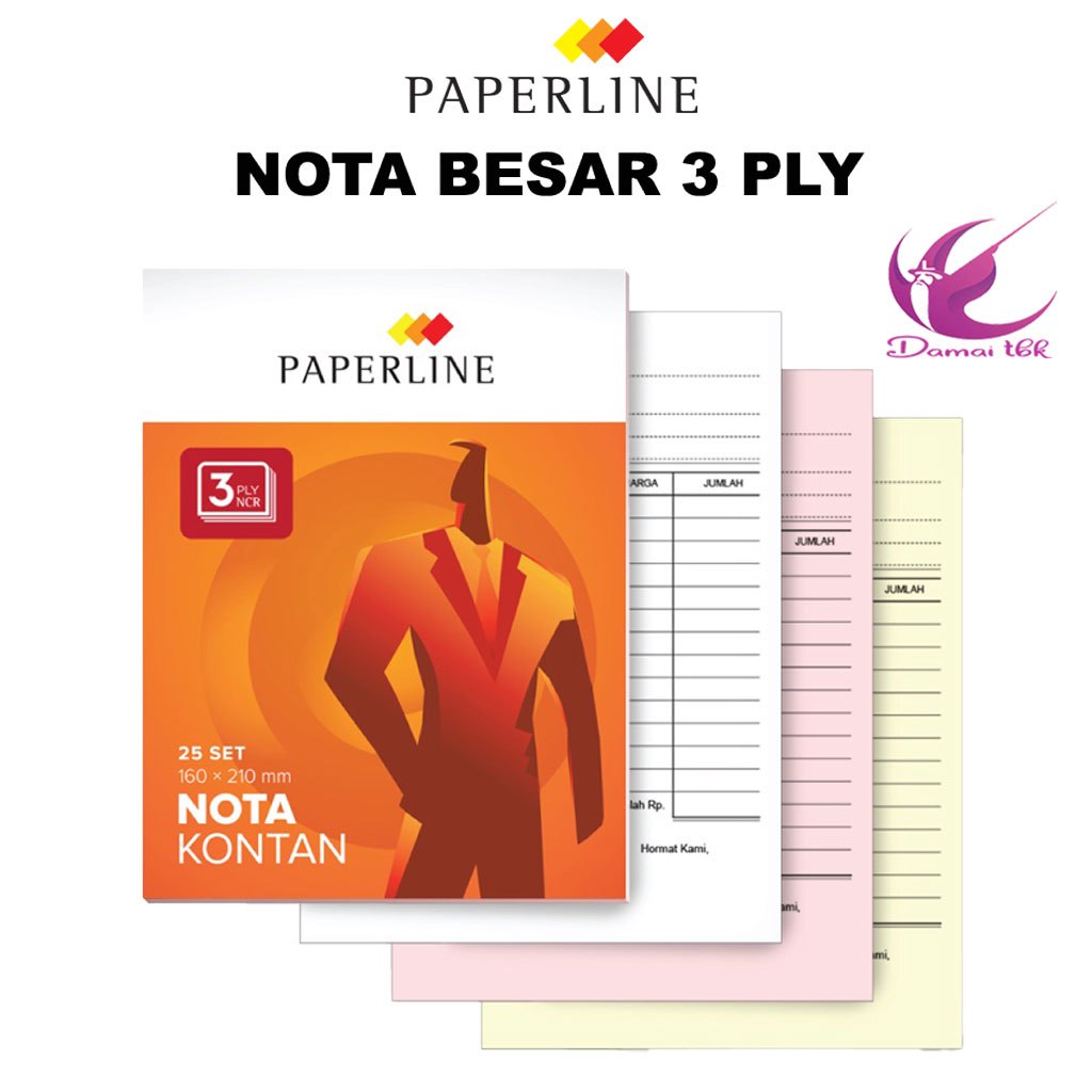 Jual (1 Buku) Paperline Buku Nota Kontan Besar 3 Ply | Shopee Indonesia