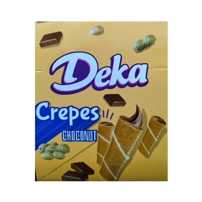 Jual Wafer Stick Deka Crepes Choco Nut | Choco Banana | Shopee Indonesia