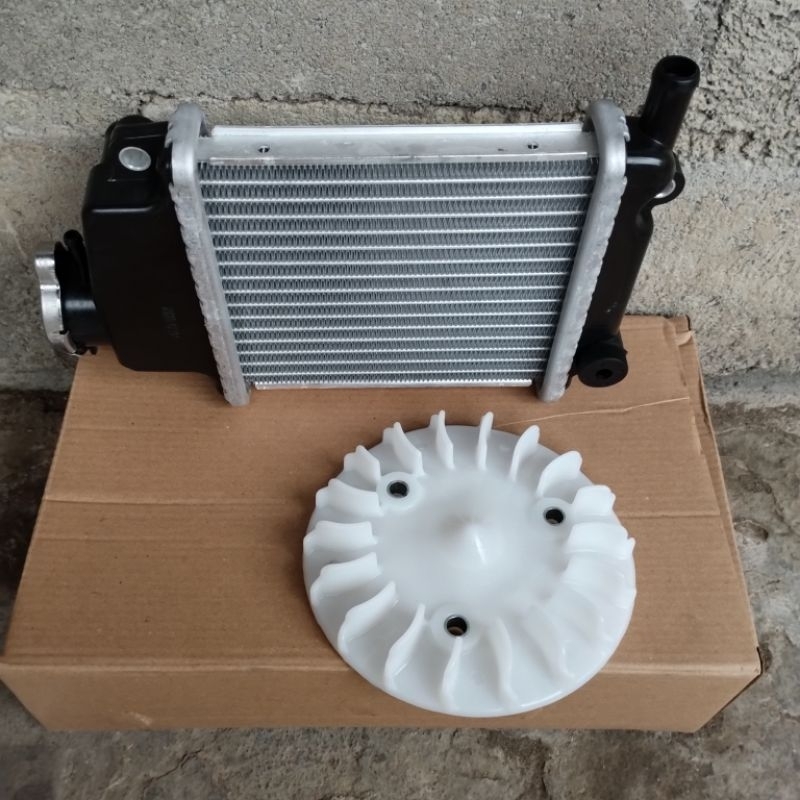 Jual Radiator vario 110 vario techno 110 karbu set kipas | Shopee Indonesia