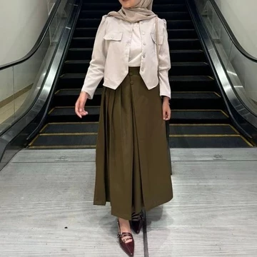 Cellie Kulot Pleats Wanita Celana Kulot Wanita Celana Casual Formal Daily Furano Premium