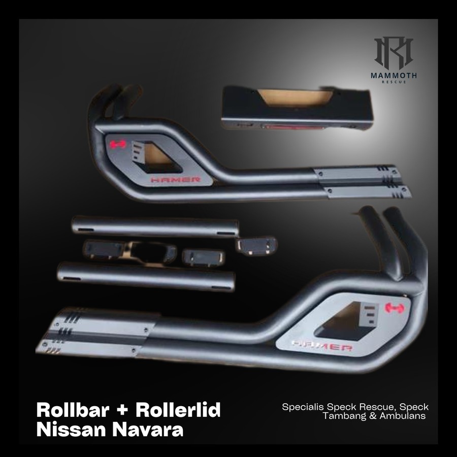 Jual roll bar model HAMER colorado hilux triton ranger navara dmax ...