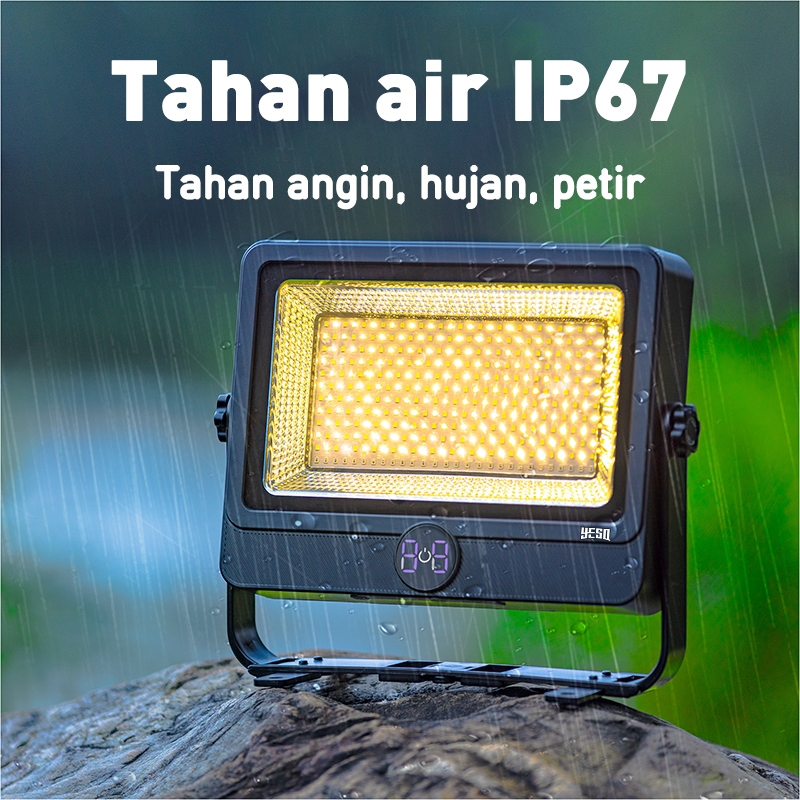 Jual YESQ Lampu Tenaga Surya Layar Digital Camping Magnetik Emergency ...