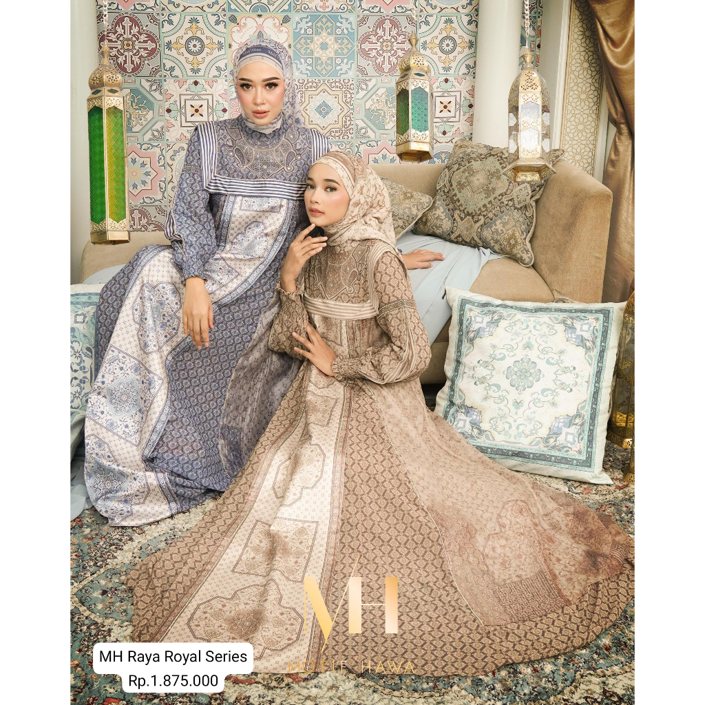 Jual GAMIS ONE SET SCARF The Royal Raya Series by Motif Hawa ORIGINAL ...