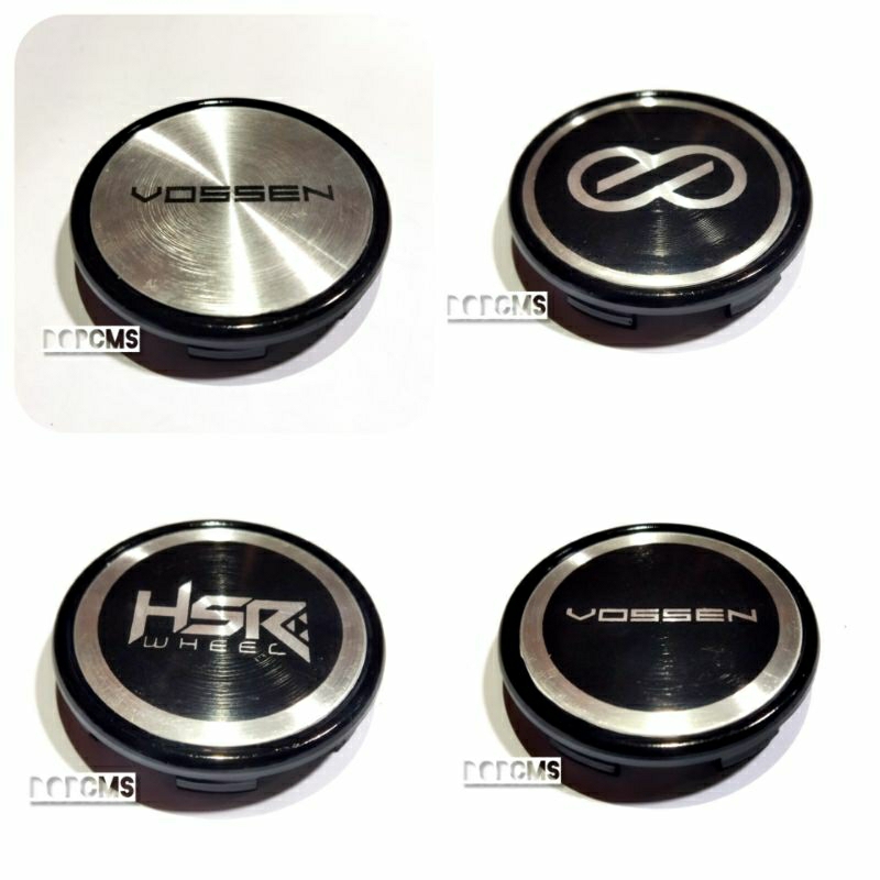 Jual DOP CENTER CAPS VARIASI DATAR WARNA HITAM HSR ENKEI VOSSEN ...