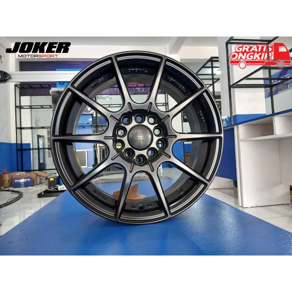 Jual JUAL VELG RACING HSR RAI-S2 JA151 R15X65 H10X100-114,3 ET42 MATTE ...