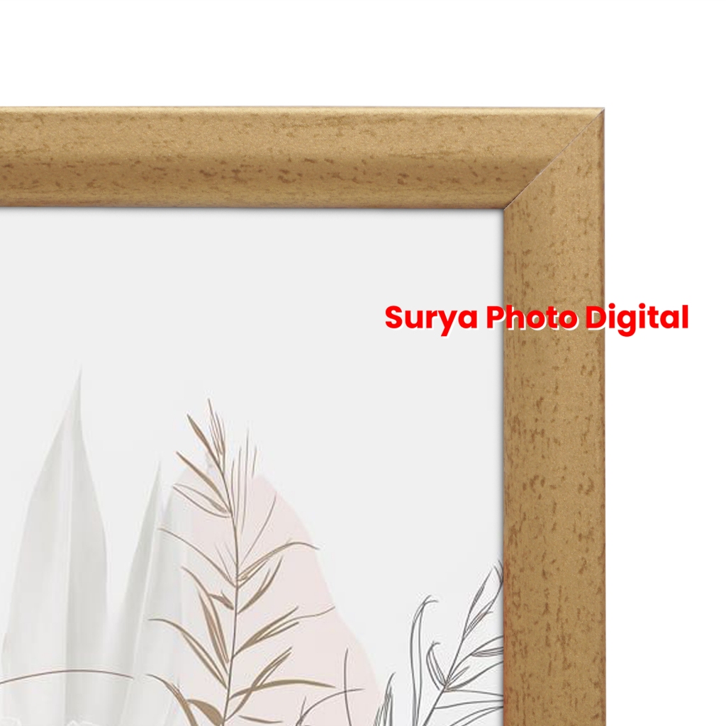 Jual Frame Pigura Bingkai Foto Ukuran 4R (10x15cm) Minimalis Warna Gold ...