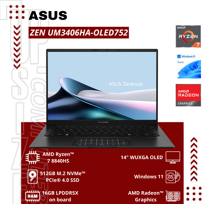 Jual Zenbook 14 OLED (UM3406) - UM3406HA-OLED752 | Shopee Indonesia