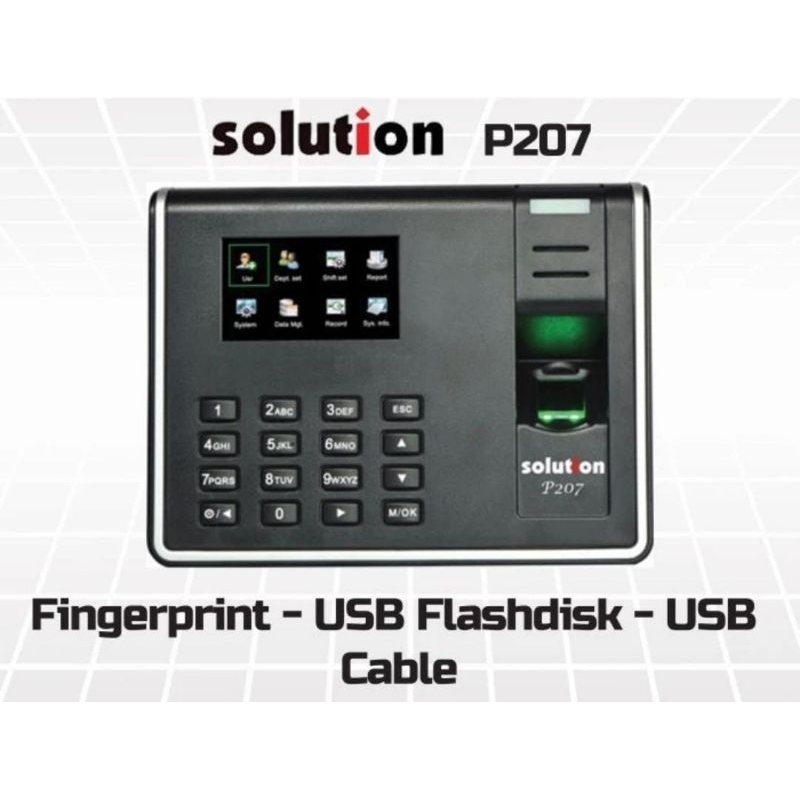 Jual Mesin Absen Finger (Solution) P207 | Shopee Indonesia