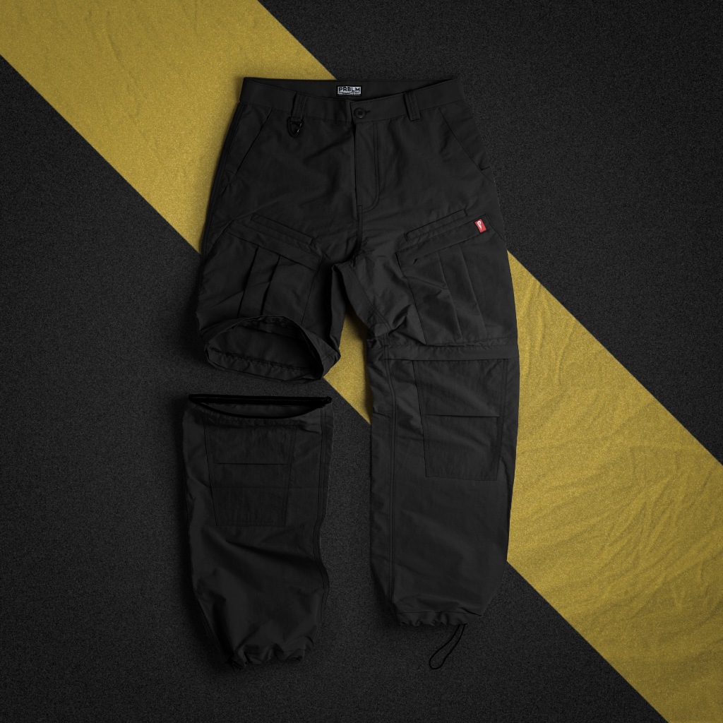 Jual PRBLM TX25/001 Technical Cargo Pants Triple Black | Shopee Indonesia
