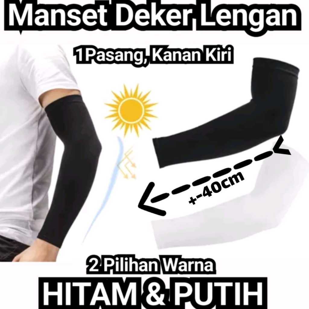 Jual MANSET DEKER TANGAN LENGAN WARNA HITAM POLOS 40 CM TEBAL | Shopee ...