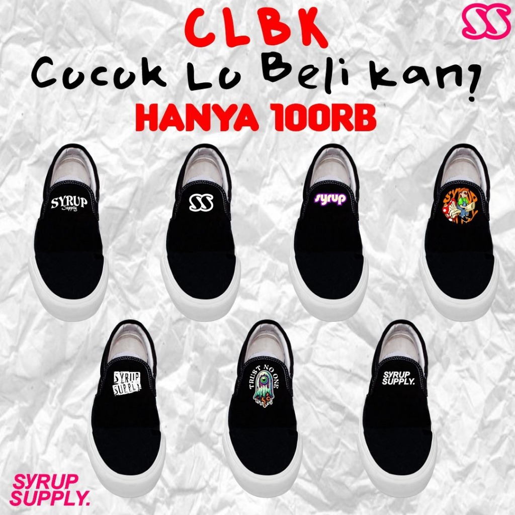 Jual SYRUP SUPPLY l SLIPON SERIES SALE l SEPATU SLIPON ON PRIA WANITA ...