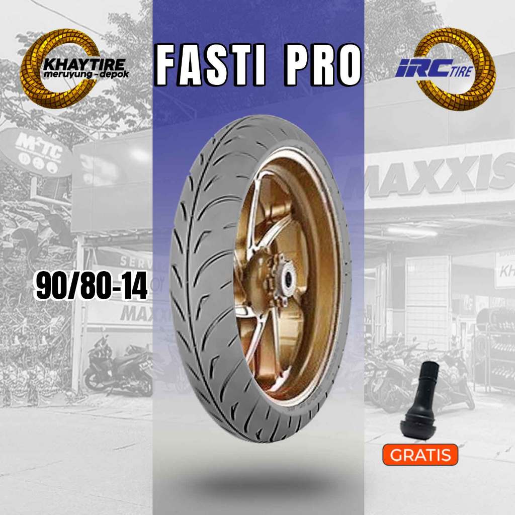 Jual Ban Soft Compound Motor Matic IRC FASTI PRO 90/80 Ring 14 Tubeless ...