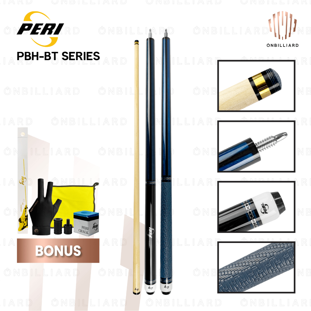 Jual PERI PBH-BT Series Jump Break Stick Maple Cue Stick Billiard
