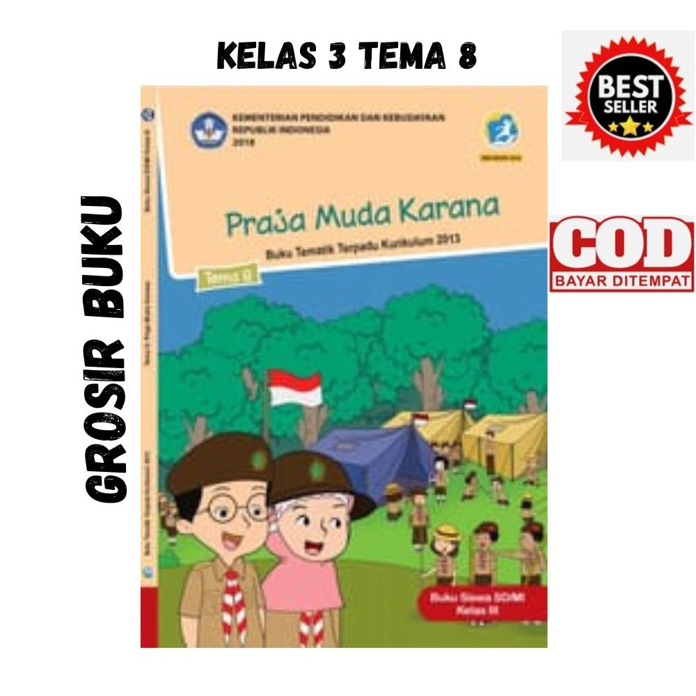 Jual Buku tema 8 Kelas 3 Revisi 2018 Buku Tematik | Shopee Indonesia