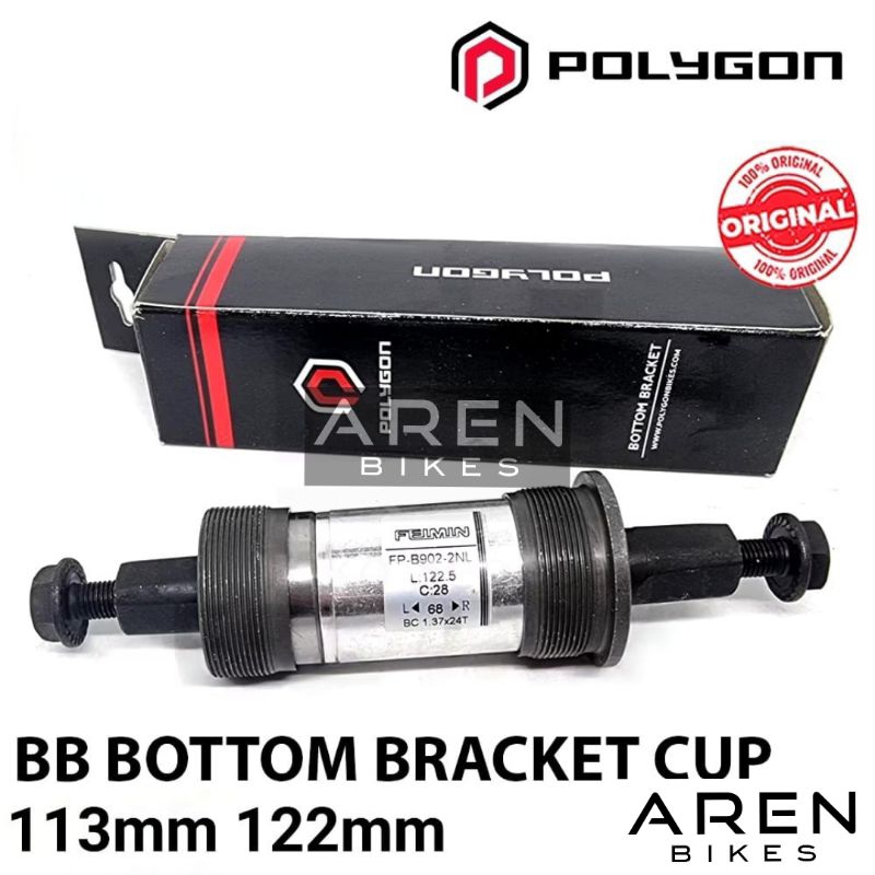 Jual BB BOTTOM BRACKET 113 122 POLYGON AS TENGAH SEPEDA BEARING KLAKER ...