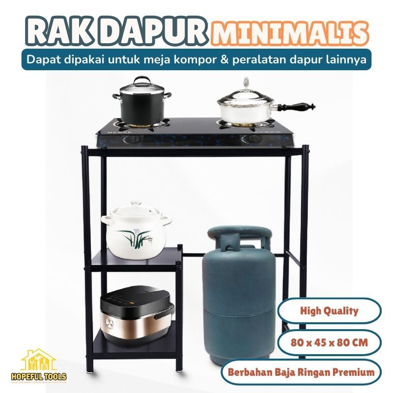 Jual Rak Kompor Besi 2 Susun Tempat Tabung Gas & Rice Cooker Rak ...