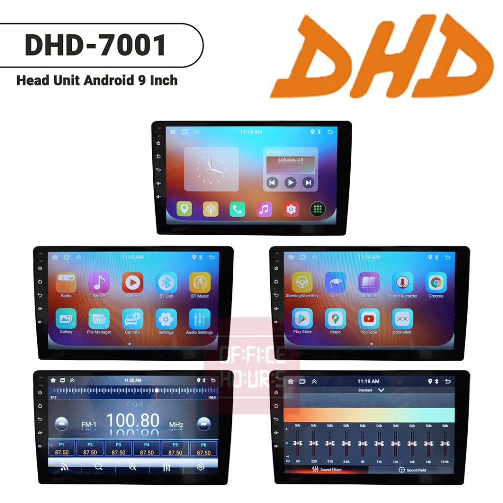 Jual 2 din Head Unit Android 9 inch DHD 7001 Double Din Bluetooth Wifi ...