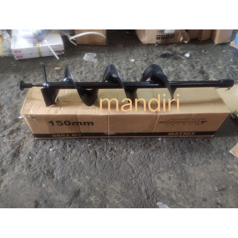 Jual mata bor tanah 150mm earth auger drill bit 150mm | Shopee Indonesia