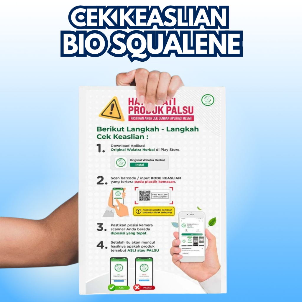 Bio Squalene Softgel Tanpa Produk Hanya Cek Keaslian + Dus Paket Produk