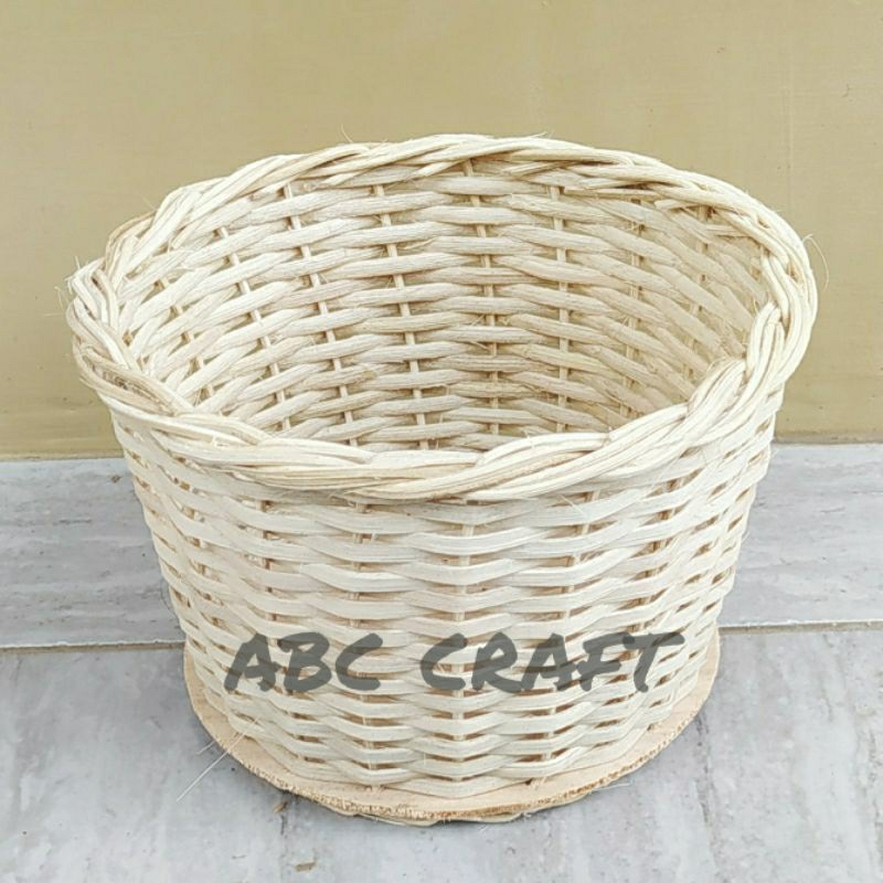 Jual keranjang rotan diameter 18cm wadah ukuran besar | Shopee Indonesia