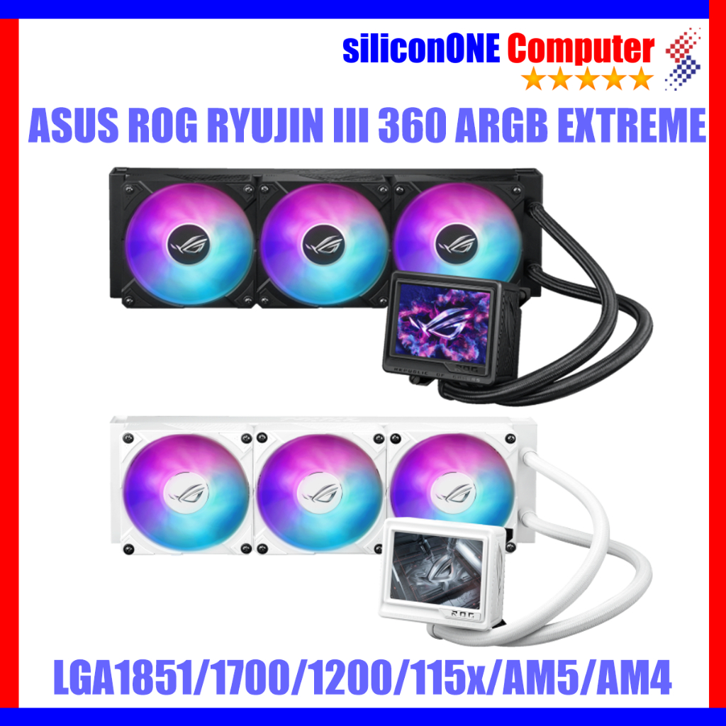 Jual ASUS ROG Ryujin III 360 ARGB Extreme Black / White | Shopee Indonesia