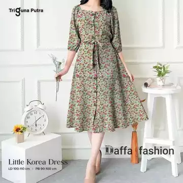 Korean Dress Wanita Dan Cocok Buat Sehari Hari Dan Ke Pesta Baju Wanita