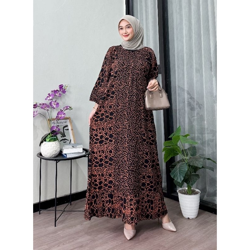 Jual daster Maura jumbo daster Maura batik daster jumbo lengan panjang ...