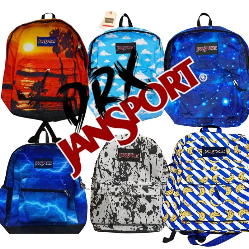 Jual New jansport motif lebih tebal full tag embus, untuk sekolah dll ...