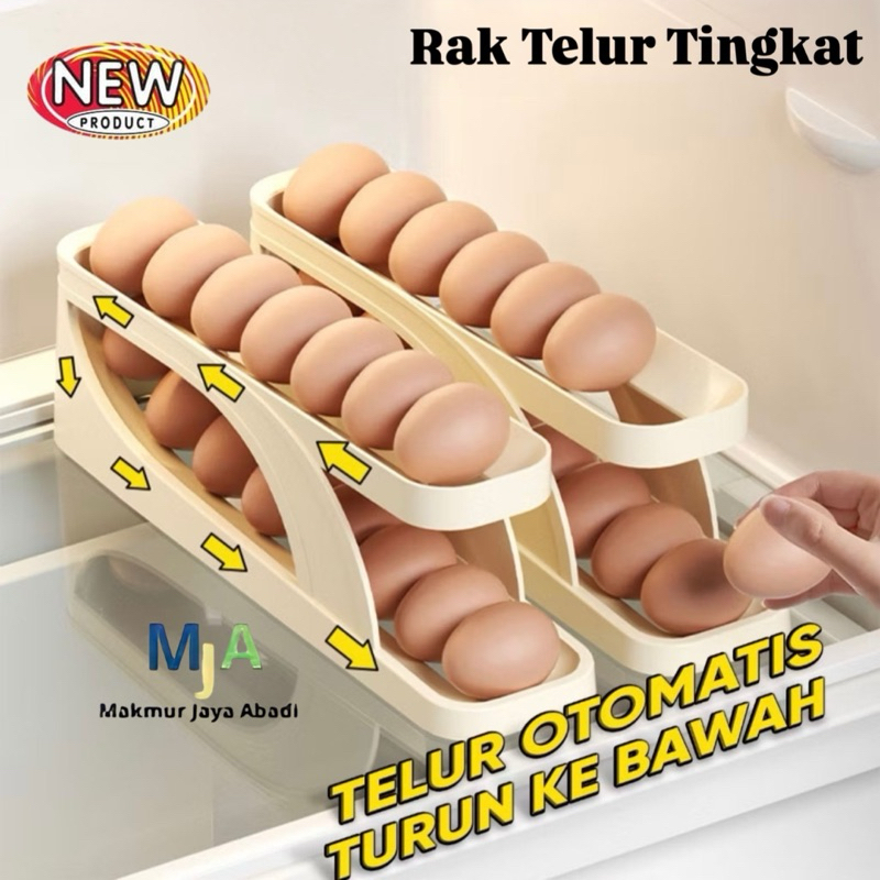 Jual ( BISA COD ) PROMO Rak Telur Tingkat / Wadah Penyimpanan Telur ...