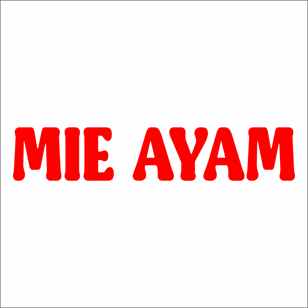 Jual STIKER MIE AYAM STIKER GEROBAK STIKER RODA CUTTING STICKER ...