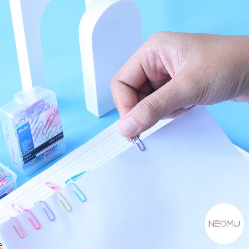 Bantex Paper Clip / Klip Penjepit Kertas Warna Warni BD210X (4)