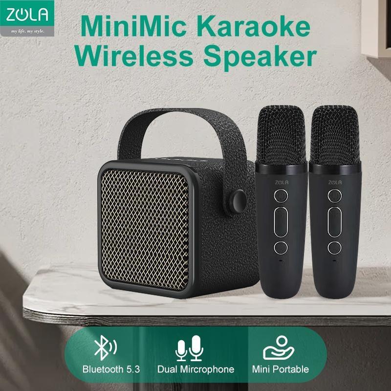 Jual Zola Speaker Microphone Bluetooth Karaoke Set Mini Full bass ...