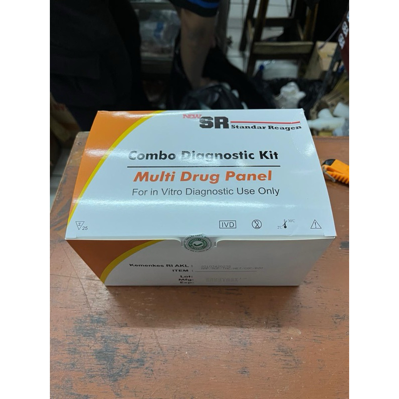 Jual Drug Abuse Test 6 Parameter box isi 25 merk SR Standar Reagen ...