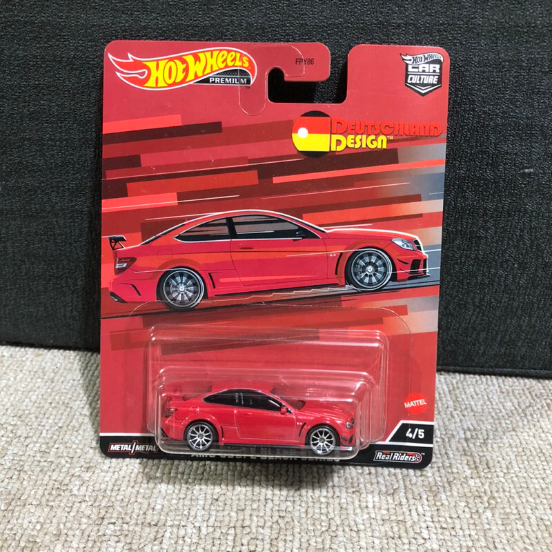 Hot Wheels Premium Mercedes Classe C DTM 1994 - Édition Deutschland Design - Boîte Non Ouverte - 1:64