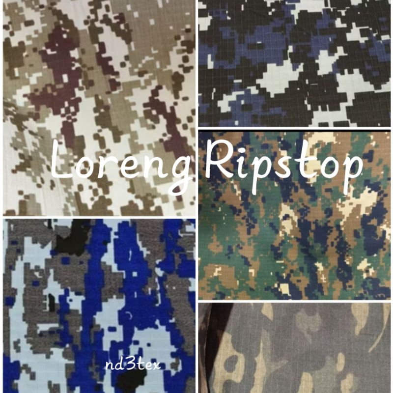 Jual Kain Ripstop Loreng Meteran Tekstur Kotak Kotak | Shopee Indonesia
