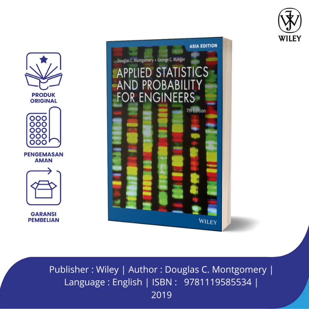 Jual Applied Statistics and Probability for Engineers, 7th Edition Asia ...