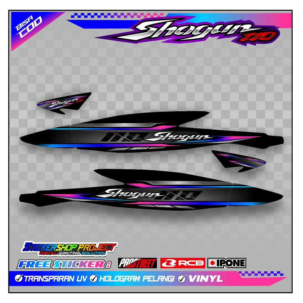 Jual STRIPING VARIASI SUZUKI SHOGUN 110 R / STICKER LIST VARIASI MOTOR ...