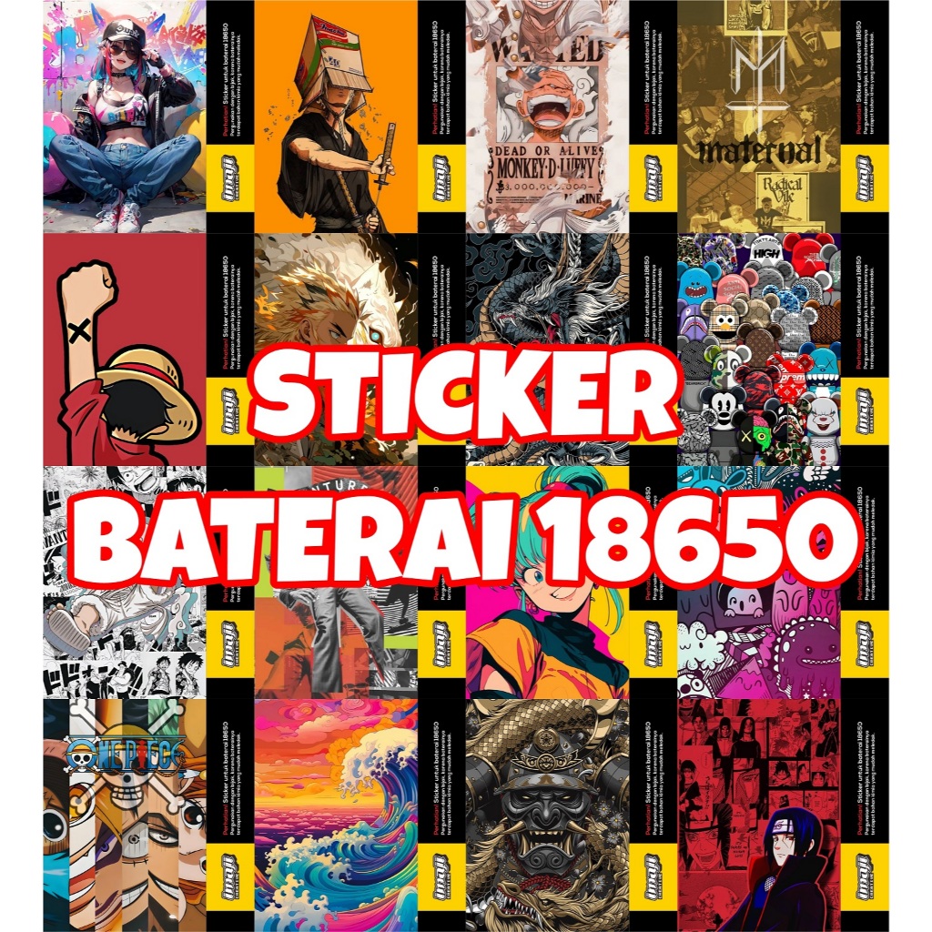 Jual Custom Stiker Baterai 18650 | Shopee Indonesia
