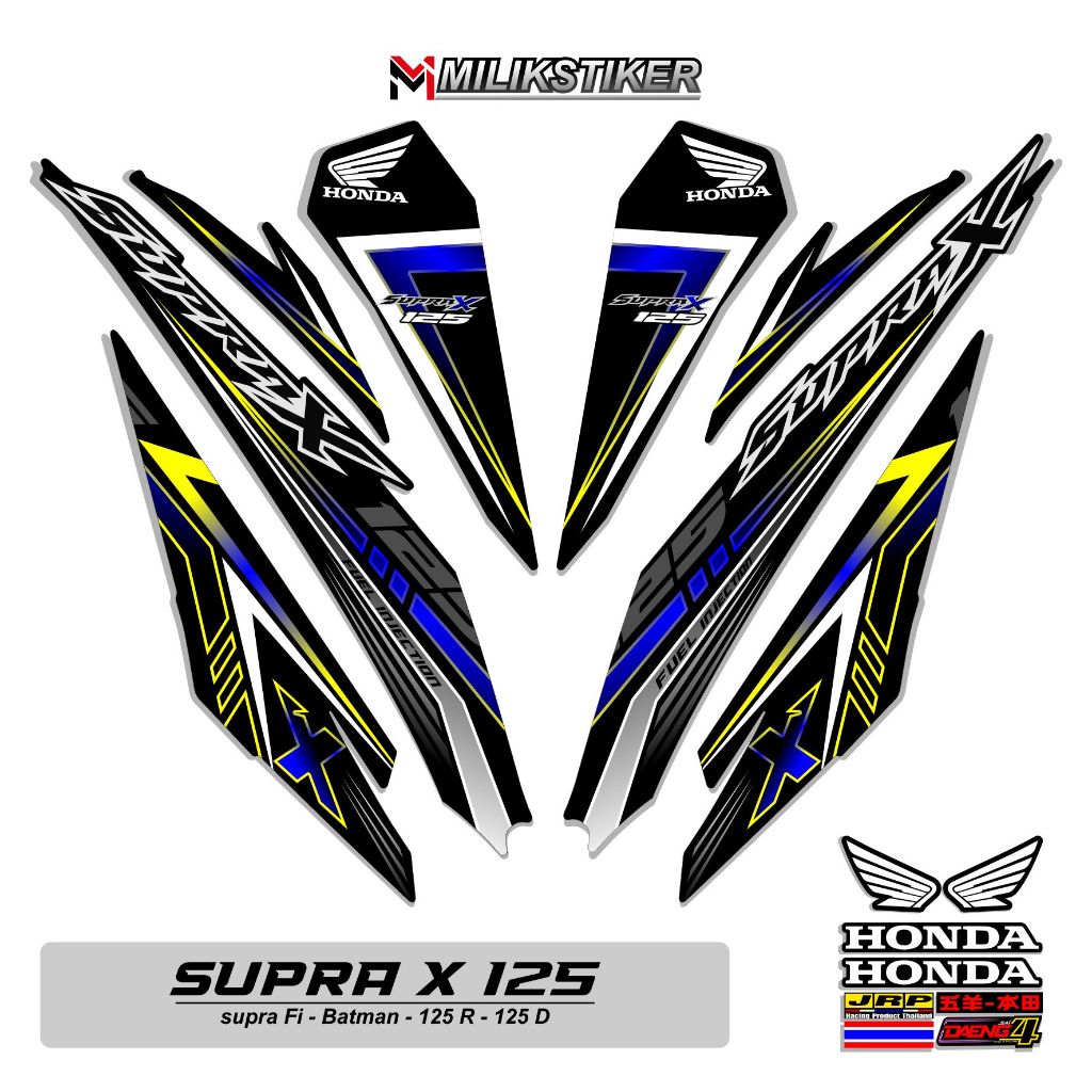 Jual STRIPING SUPRA X 125 R NEW MOTIF 021 / STIKER SUPRA X 125 R ...