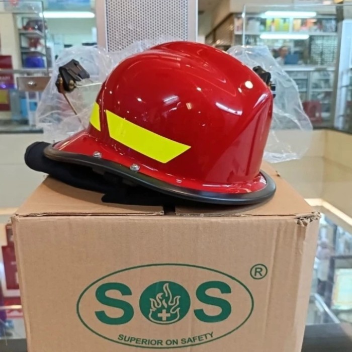 Jual HELM PEMADAM KEBAKARAN SOS FULLGUARD / FIRE HELMET DAMKAR ORIGINAL ...